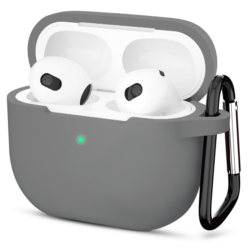 Husa Apple AirPods 3 Techsuit Silicone Case, gri