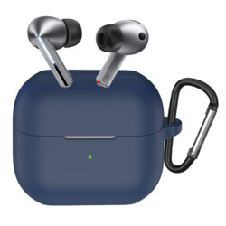 Husa Samsung Galaxy Buds 3 Pro Techsuit Silicone Case, bleumarin