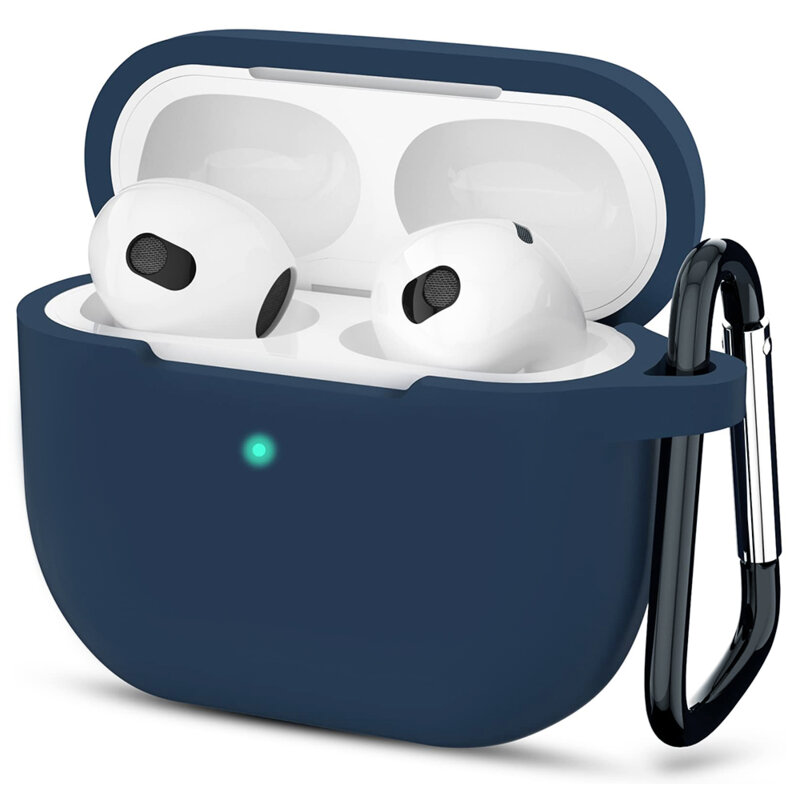 Husa Apple AirPods 3 Techsuit Silicone Case, bleumarin