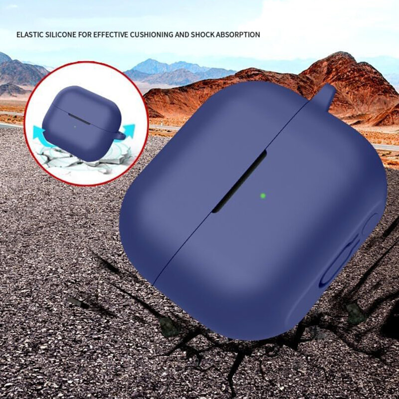 Husa AirPods 4 Techsuit Silicone Case, turcoaz