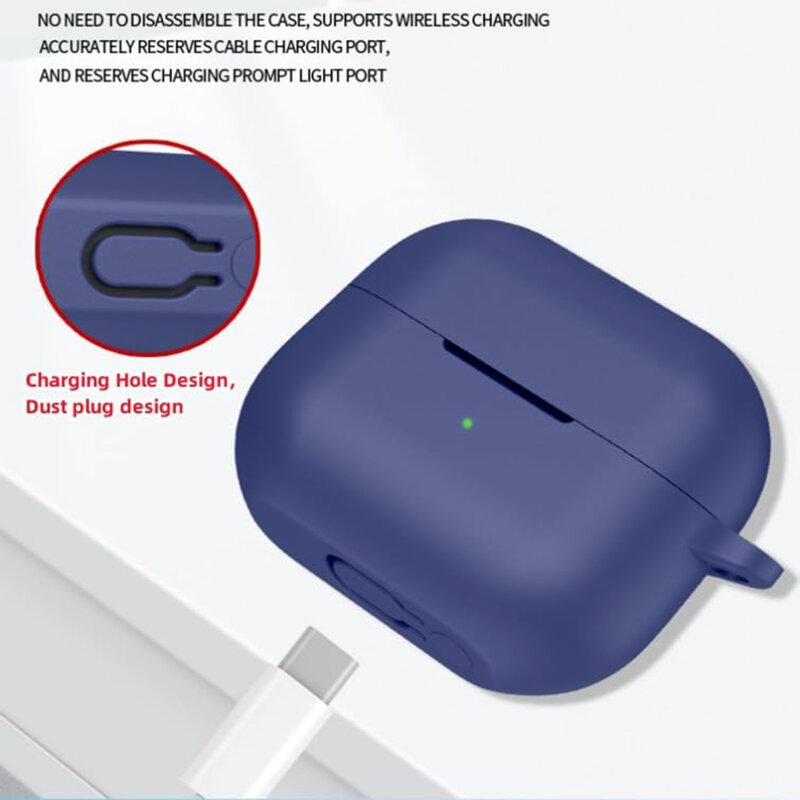 Husa AirPods 4 Techsuit Silicone Case, portocaliu