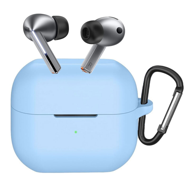 Husa Samsung Galaxy Buds 3 Pro Techsuit Silicone Case, bleu