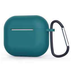 Husa AirPods 4 Techsuit Silicone Case, teal