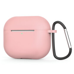 Husa AirPods 4 Techsuit Silicone Case, roz inchis