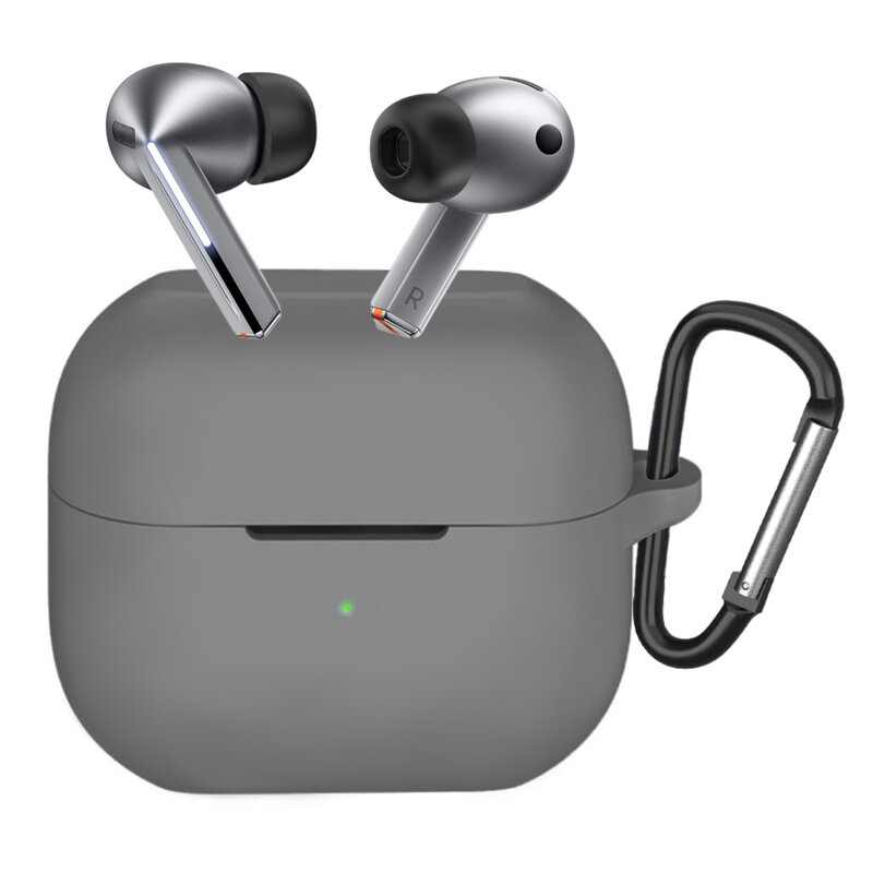 Husa Samsung Galaxy Buds 3 Pro Techsuit Silicone Case, gri