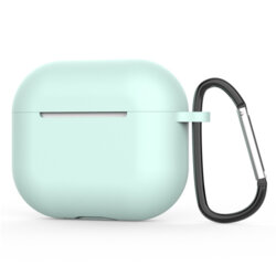 Husa AirPods 4 Techsuit Silicone Case, cyan