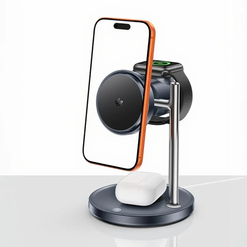 Statie de incarcare wireless Qi2 25W + cablu Type-C Yesido, negru, DS40