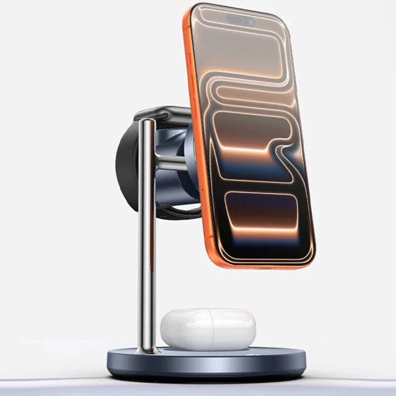 Statie de incarcare wireless Qi2 25W + cablu Type-C Yesido, negru, DS40