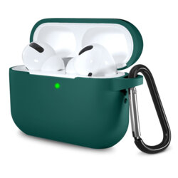 Husa Apple AirPods Pro Techsuit Silicone Case, verde inchis