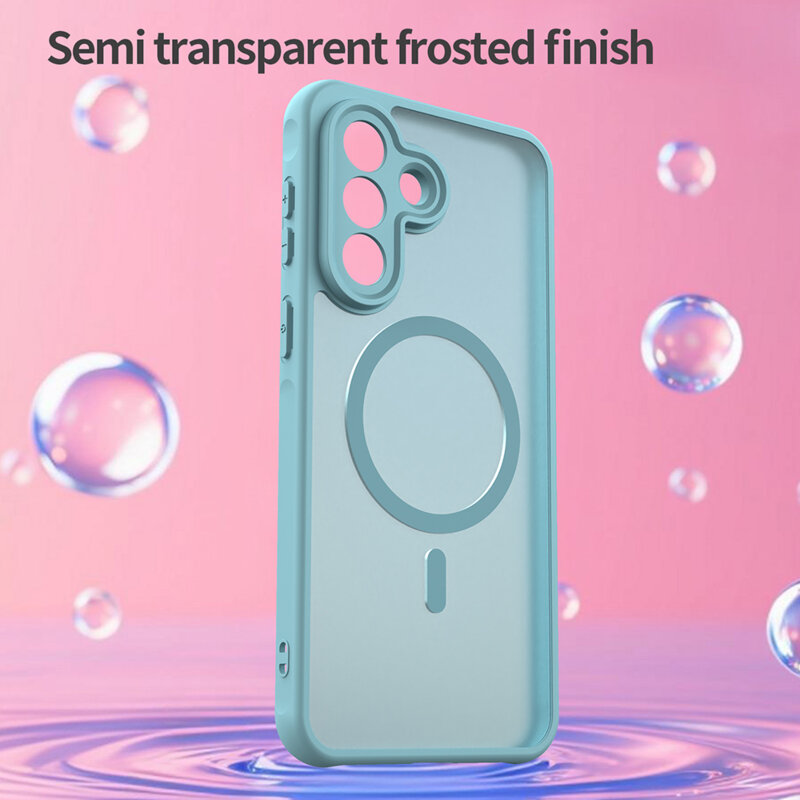 Husa Samsung Galaxy A37 5G Techsuit HaloFrost II MagSafe, verde menta