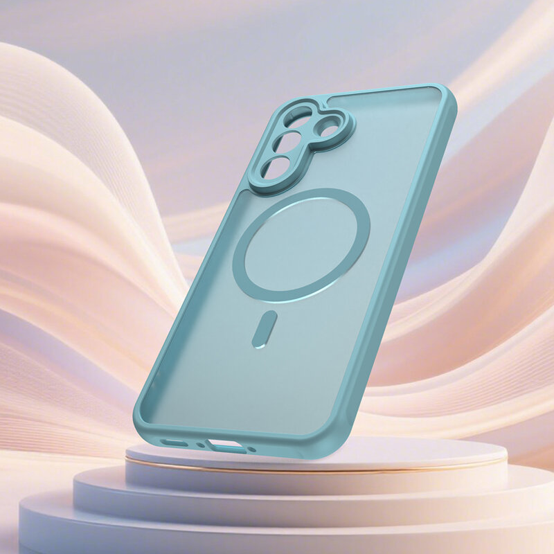 Husa Samsung Galaxy A37 5G Techsuit HaloFrost II MagSafe, verde menta