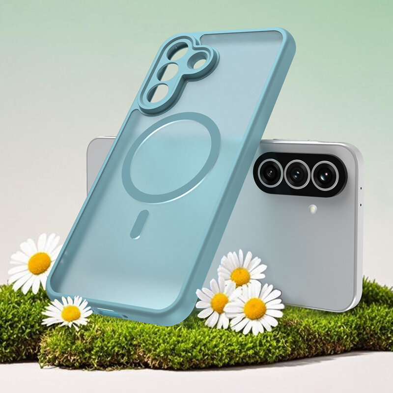 Husa Samsung Galaxy A37 5G Techsuit HaloFrost II MagSafe, verde menta