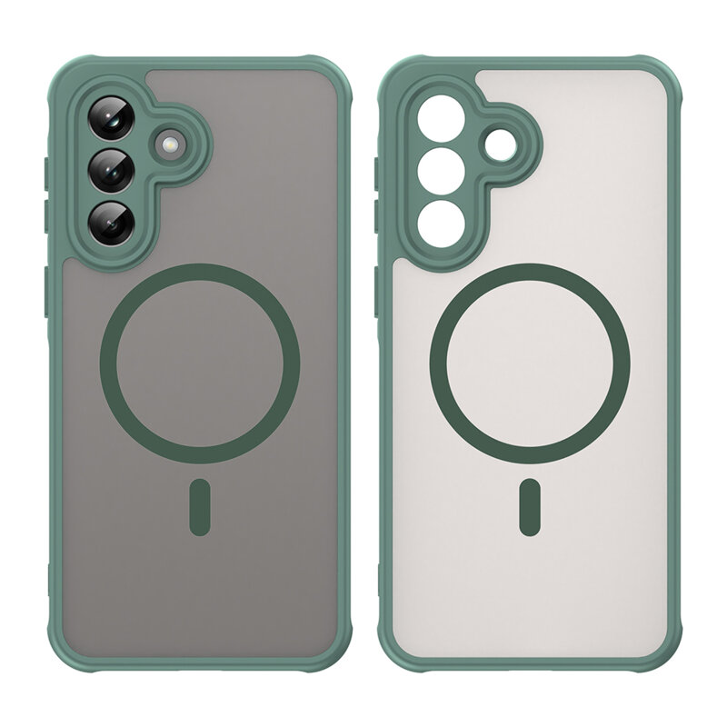 Husa Samsung Galaxy A37 5G Techsuit HaloFrost II MagSafe, verde