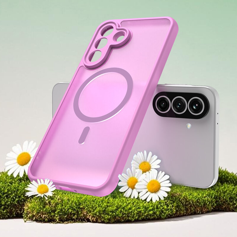 Husa Samsung Galaxy A37 5G Techsuit HaloFrost II MagSafe, roz