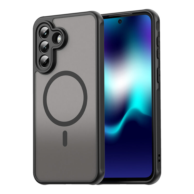 Husa Samsung Galaxy A37 5G Techsuit HaloFrost II MagSafe, negru