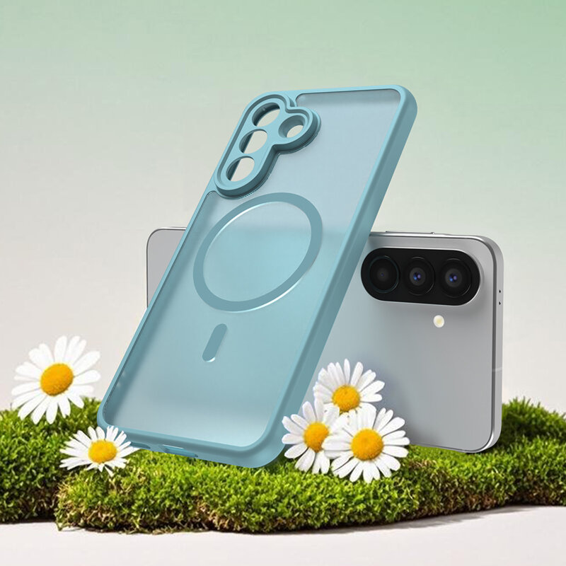 Husa Samsung Galaxy A57 5G Techsuit HaloFrost II MagSafe, verde menta