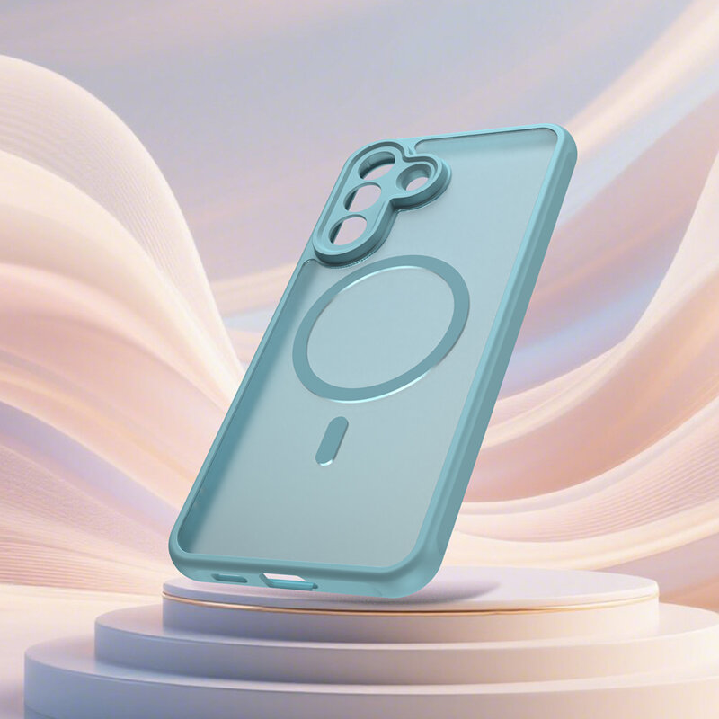 Husa Samsung Galaxy A57 5G Techsuit HaloFrost II MagSafe, verde menta
