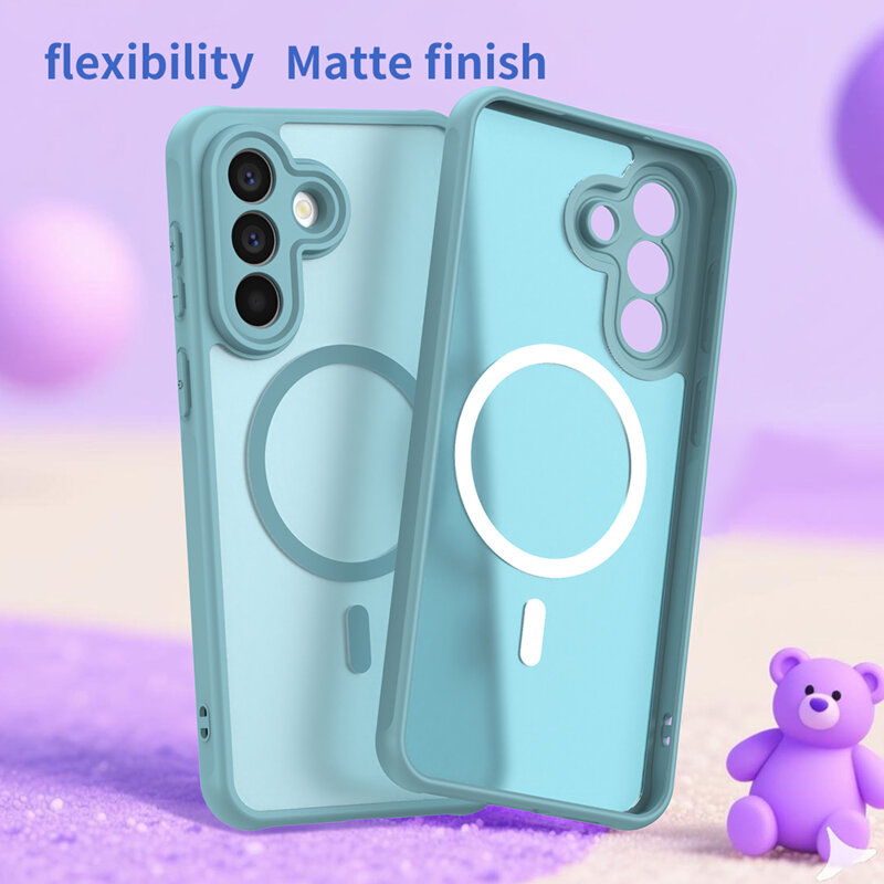 Husa Samsung Galaxy A57 5G Techsuit HaloFrost II MagSafe, verde menta