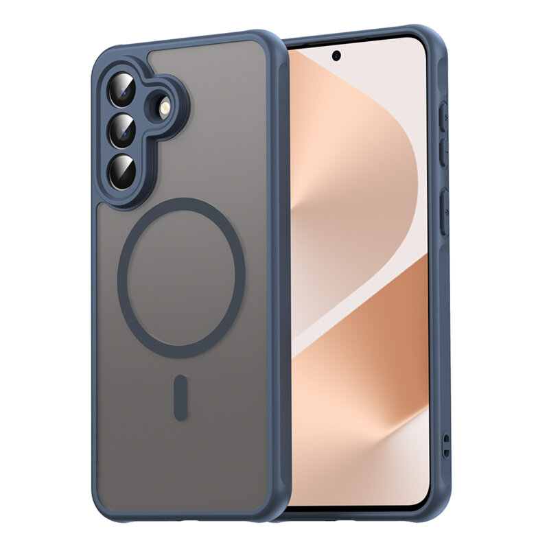 Husa Samsung Galaxy A57 5G Techsuit HaloFrost II MagSafe, bleumarin