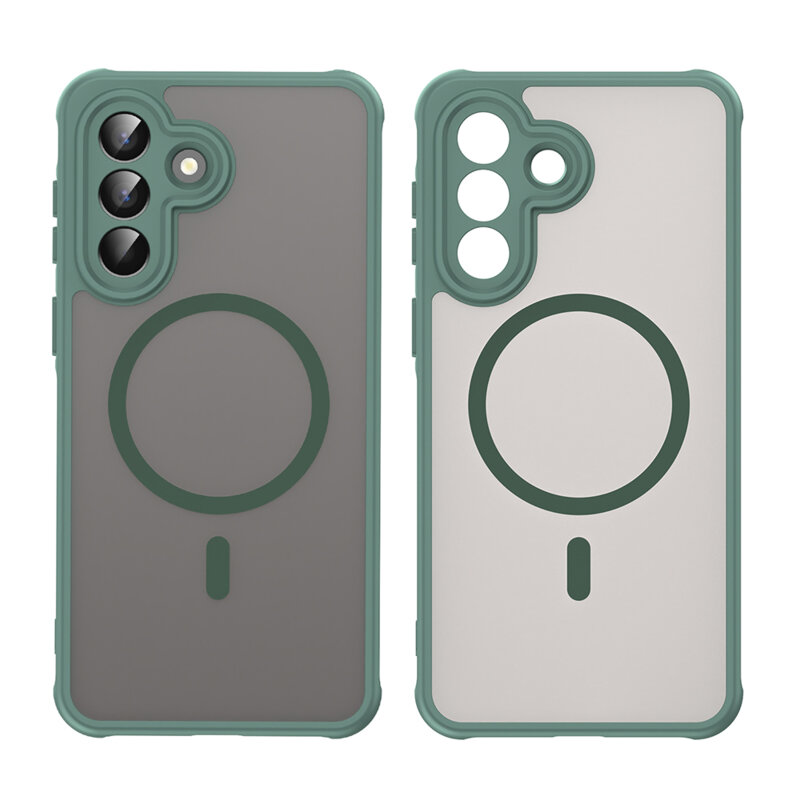 Husa Samsung Galaxy A57 5G Techsuit HaloFrost II MagSafe, verde