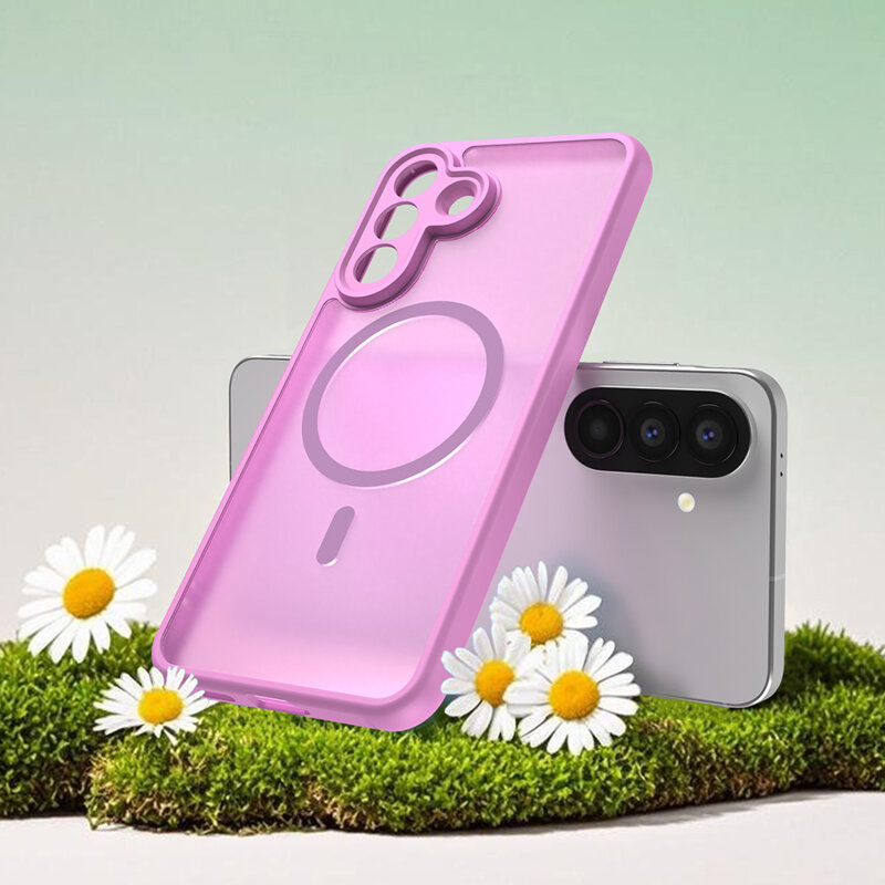 Husa Samsung Galaxy A57 5G Techsuit HaloFrost II MagSafe, roz