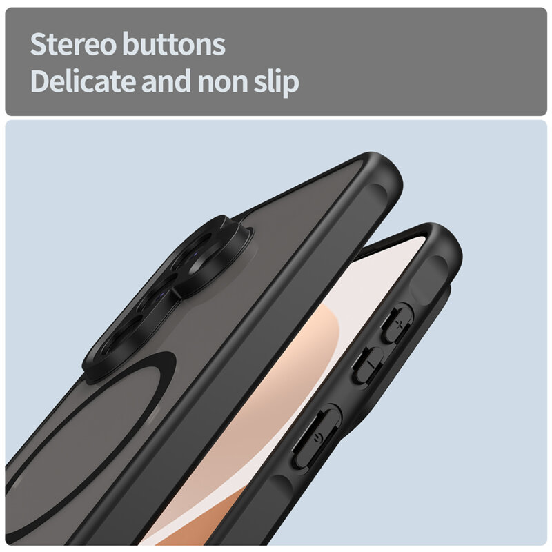 Husa Samsung Galaxy A57 5G Techsuit HaloFrost II MagSafe, negru