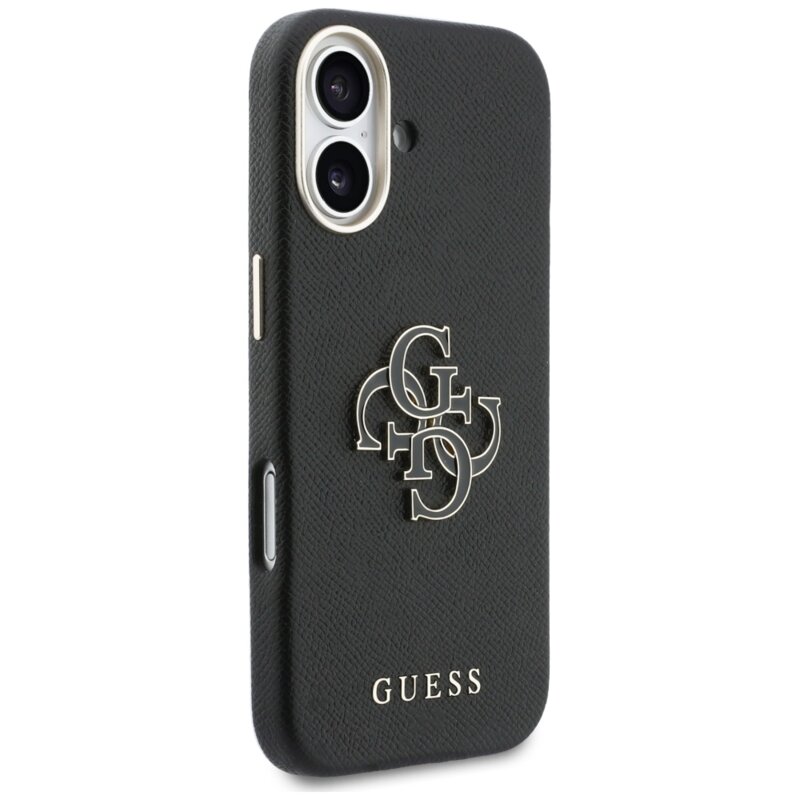 Husa originala Guess iPhone 17 Hardcase Resin Logo, negru, GUHCP17S5PS4RGGK