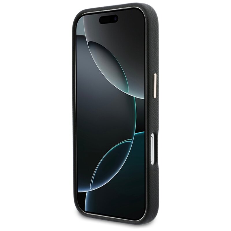 Husa originala Guess iPhone 17 Hardcase Resin Logo, negru, GUHCP17S5PS4RGGK