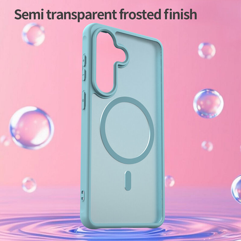 Husa Samsung Galaxy S26 Plus Techsuit HaloFrost II MagSafe, verde menta