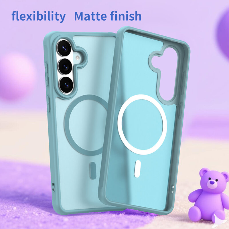 Husa Samsung Galaxy S26 Plus Techsuit HaloFrost II MagSafe, verde menta