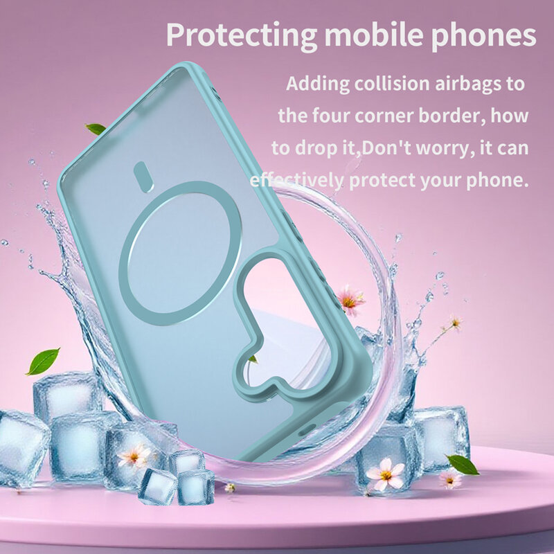 Husa Samsung Galaxy S26 Plus Techsuit HaloFrost II MagSafe, verde menta