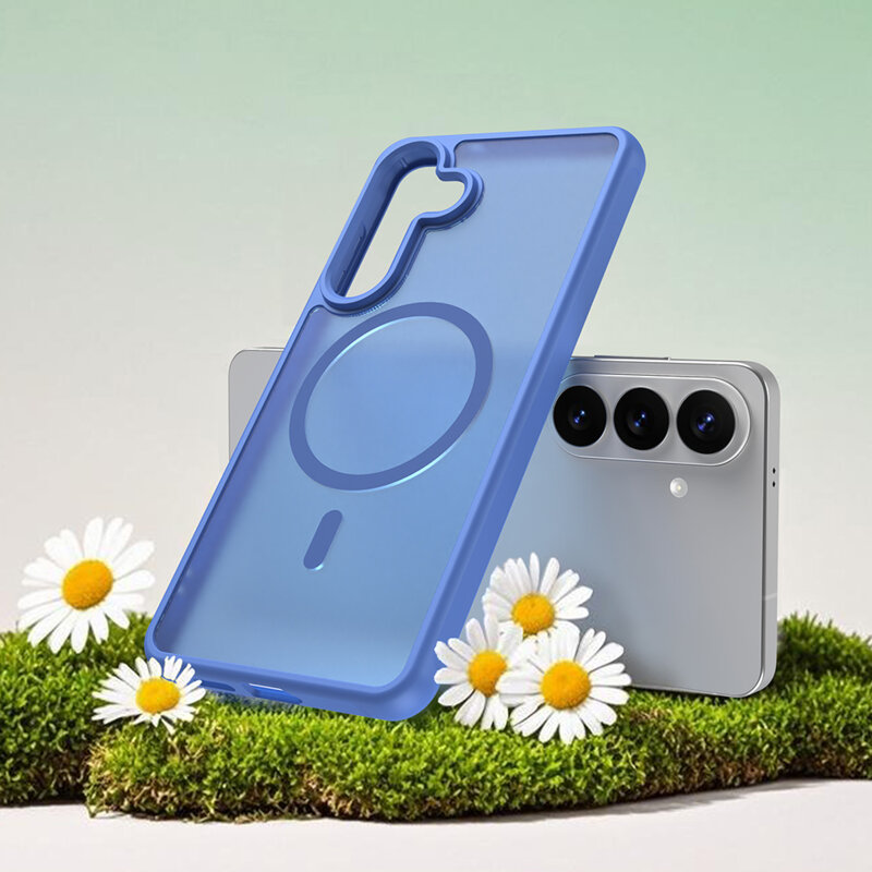 Husa Samsung Galaxy S26 Plus Techsuit HaloFrost II MagSafe, albastru