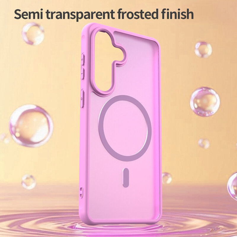 Husa Samsung Galaxy S26 Plus Techsuit HaloFrost II MagSafe, roz