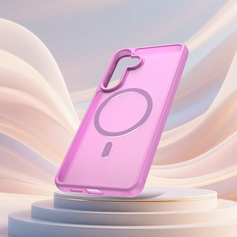 Husa Samsung Galaxy S26 Plus Techsuit HaloFrost II MagSafe, roz