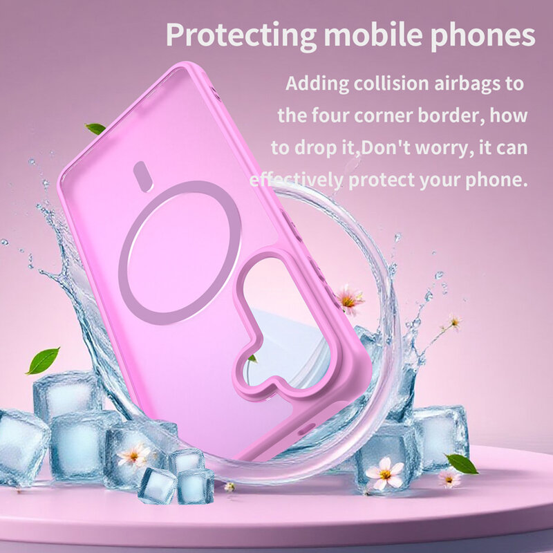 Husa Samsung Galaxy S26 Plus Techsuit HaloFrost II MagSafe, roz