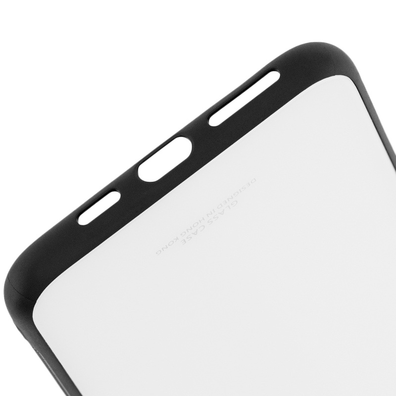 Husa iPhone XS Max Glass Series - Alb