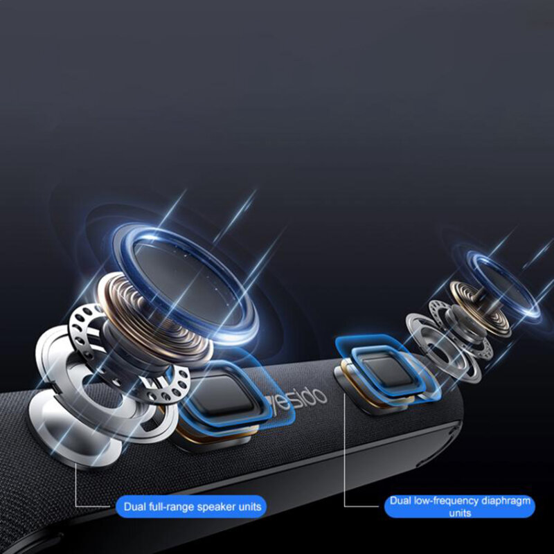 Boxa portabila Bluetooth slim design Yesido YSW42, 2000mAh, 20W