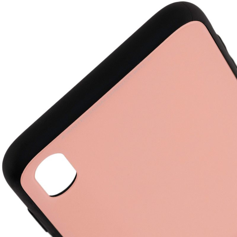 Husa iPhone XS Max Glass Series - Roz