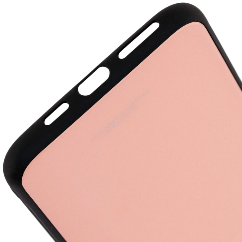 Husa iPhone XS Max Glass Series - Roz