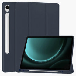 Husa Samsung Galaxy Tab S9 FE Techsuit Flex Trifold Pen, bleumarin