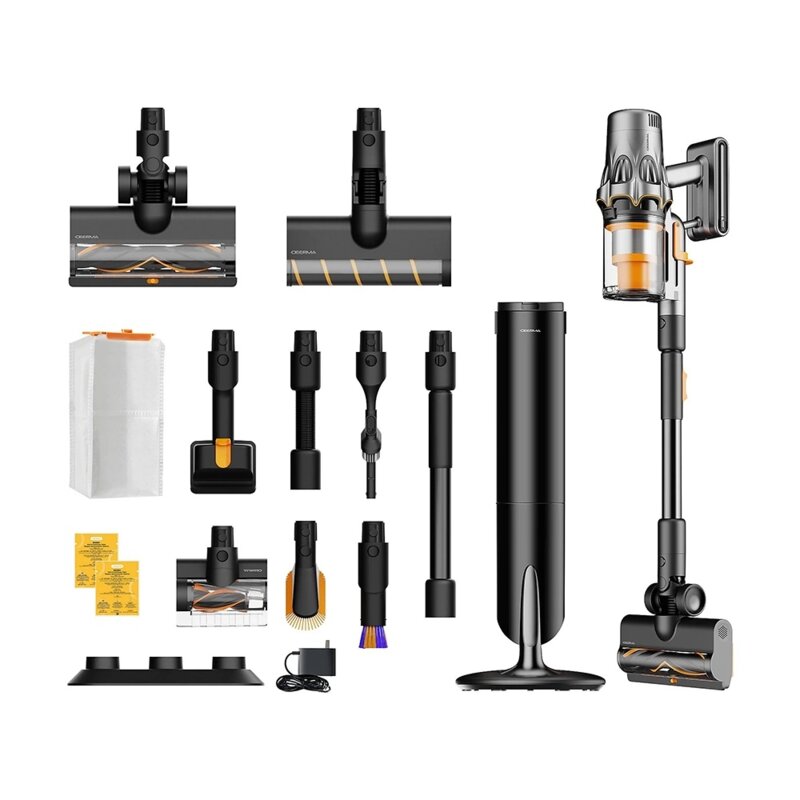 Aspirator vertical HEPA, LED Deerma T50W XT Station, 27kPa, 600W