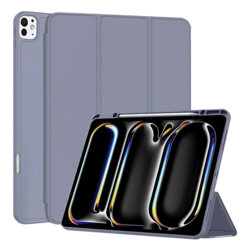 Husa iPad Pro 13 (2024) Techsuit Flex Trifold Pen, mov