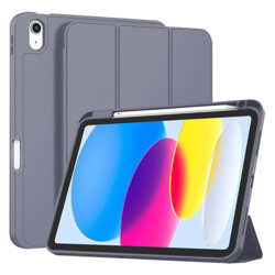 Husa iPad 10 (2022) 10.9 Techsuit Flex Trifold Pen, mov
