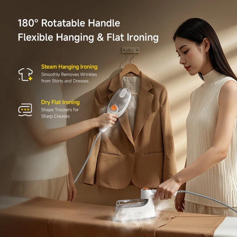 Fier de calcat cu aburi, steamer portabil Deerma GT01, 25000Pa