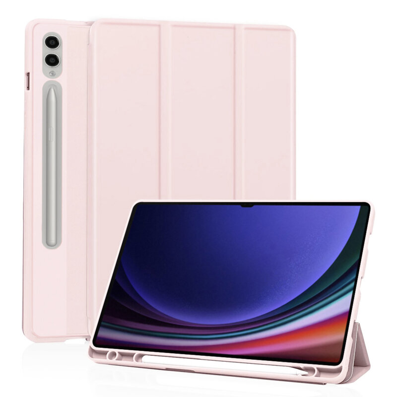 Husa Samsung Galaxy Tab S10 Ultra Techsuit Flex Trifold Pen, roz