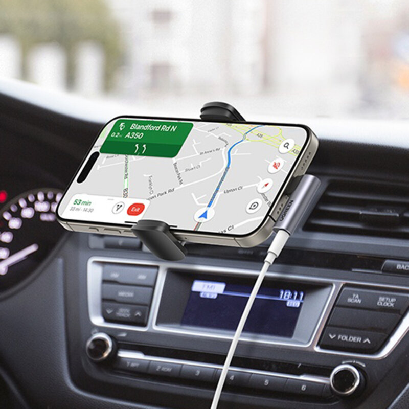 Adaptor audio Type-C la Jack 3.5mm, cip DAC Ugreen, gri, 20194