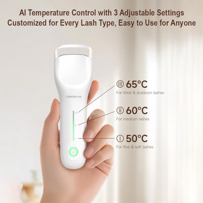 Ondulator de gene electric, curler incalzit Deerma JM01, 400mAh