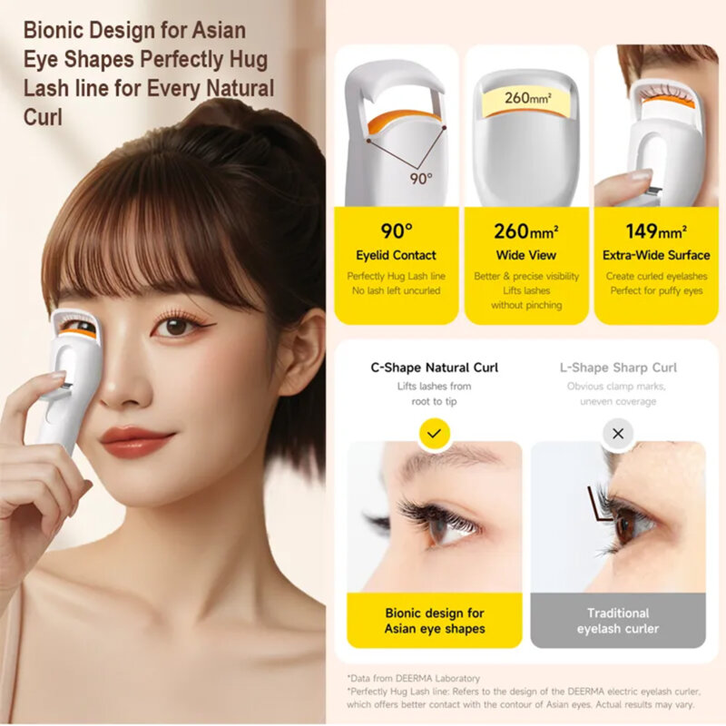 Ondulator de gene electric, curler incalzit Deerma JM01, 400mAh