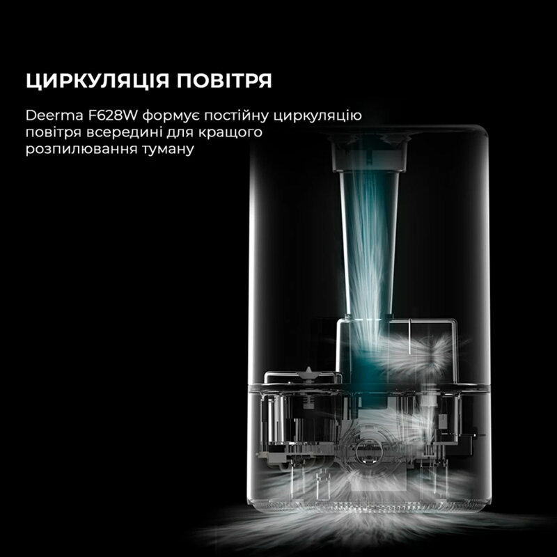 Umidificator aer uscat Deerma, 5l, 25W, alb, F628W