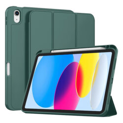 Husa iPad 11 (2025) Techsuit Flex Trifold Pen, verde inchis
